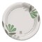 Dixie Pathways Soak-Proof Shield WiseSize 6.88 in. Paper Plates - Green/Burgundy (500/Carton)
